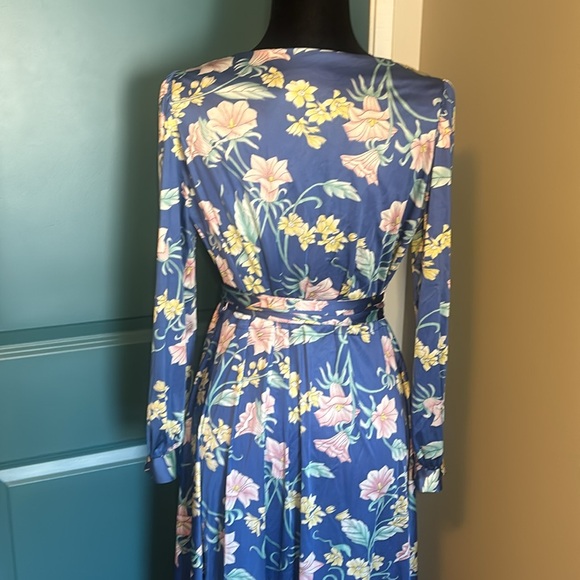 🌼 Vintage 1970s Vanity Fair Floral Maxi Dress – Size M - Picture 8 of 12